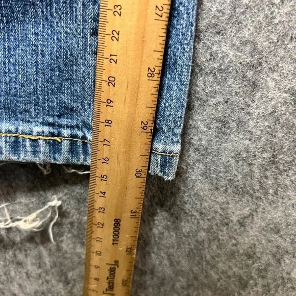 Levi Strauss Signature Bootcut Jeans Light Wash Denim Misses 16 Medium - Picture 3 of 9
